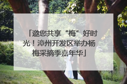邀您共享“梅”好时光！漳州开发区举办杨梅采摘季嘉年华