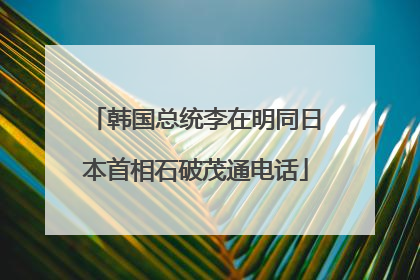 韩国总统李在明同日本首相石破茂通电话