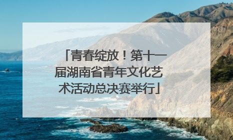 青春绽放！第十一届湖南省青年文化艺术活动总决赛举行