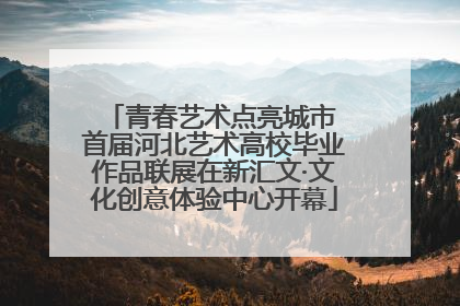 青春艺术点亮城市 首届河北艺术高校毕业作品联展在新汇文·文化创意体验中心开幕