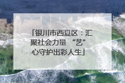 银川市西夏区：汇聚社会力量 “艺”心守护出彩人生