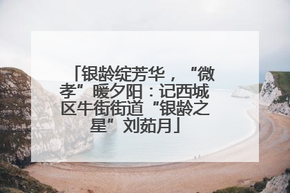 银龄绽芳华，“微孝”暖夕阳：记西城区牛街街道“银龄之星”刘茹月
