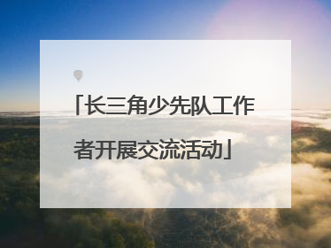 长三角少先队工作者开展交流活动