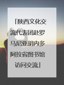 陕西文化交流代表团赴罗马尼亚胡内多阿拉省图书馆访问交流