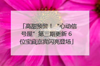 高甜预警！“心动信号屋”第三期更新 6位宝藏嘉宾闪亮登场