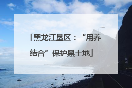 黑龙江垦区：“用养结合”保护黑土地