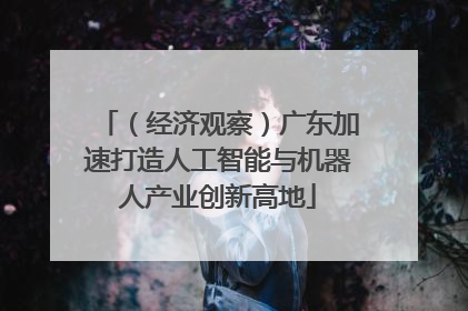 （经济观察）广东加速打造人工智能与机器人产业创新高地