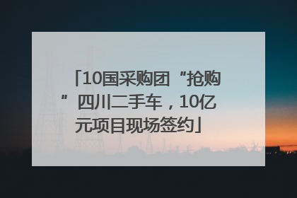 10国采购团“抢购”四川二手车，10亿元项目现场签约