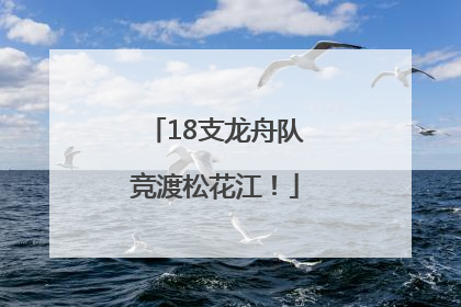 18支龙舟队竞渡松花江！