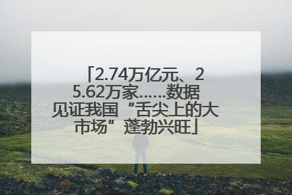 2.74万亿元、25.62万家……数据见证我国“舌尖上的大市场”蓬勃兴旺