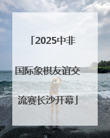 2025中非国际象棋友谊交流赛长沙开幕