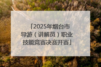 2025年烟台市导游（讲解员）职业技能竞赛决赛开赛