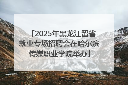 2025年黑龙江留省就业专场招聘会在哈尔滨传媒职业学院举办