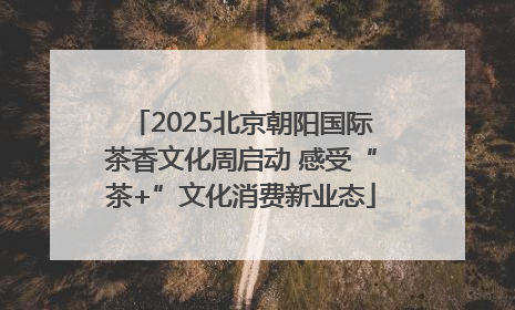 2025北京朝阳国际茶香文化周启动 感受“茶+”文化消费新业态