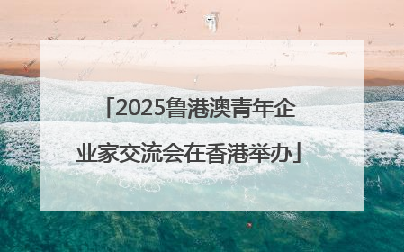 2025鲁港澳青年企业家交流会在香港举办