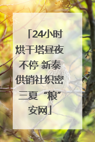 24小时烘干塔昼夜不停 新泰供销社织密三夏“粮”安网