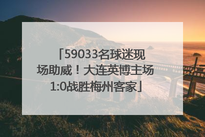 59033名球迷现场助威！大连英博主场1:0战胜梅州客家