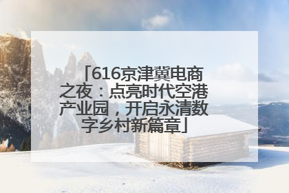 616京津冀电商之夜：点亮时代空港产业园，开启永清数字乡村新篇章