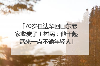 70岁任达华回山东老家收麦子！村民：他干起活来一点不输年轻人
