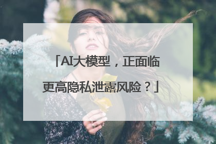 AI大模型，正面临更高隐私泄露风险？