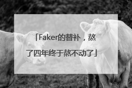 Faker的替补，熬了四年终于熬不动了