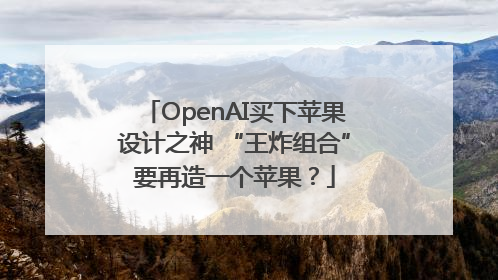 OpenAI买下苹果设计之神 “王炸组合”要再造一个苹果？