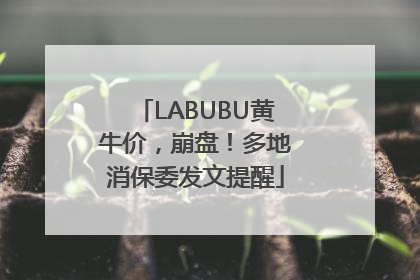 LABUBU黄牛价，崩盘！多地消保委发文提醒